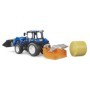 Bruder - Tractor New Holland T5.120 cu incarcator frontal detasabil lada pentru basculat baloti si furci Bruder - 5